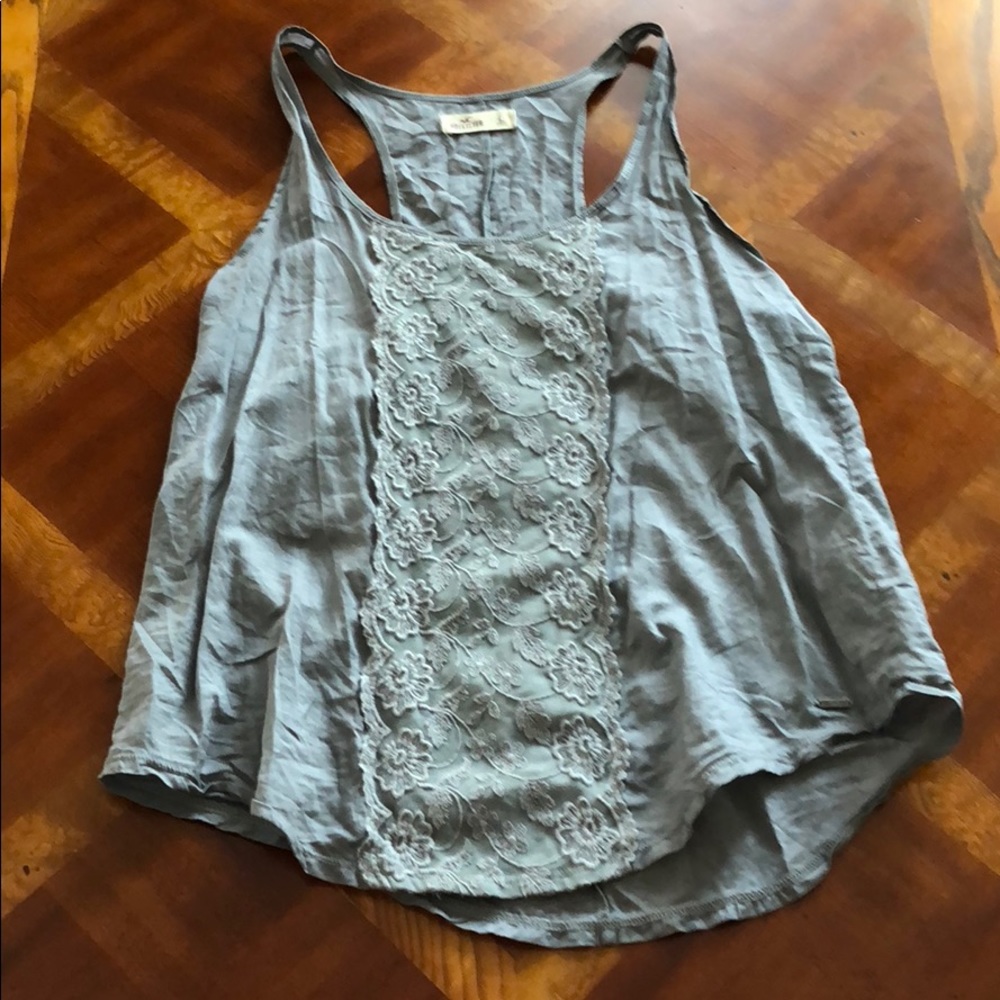 Hollister lace detail tank top - Size L